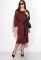 Сукня 120PO7751 (бордовий)