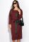 Сукня 120PO7751 (бордовий)