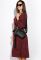 Сукня 120PO7751 (бордовий)