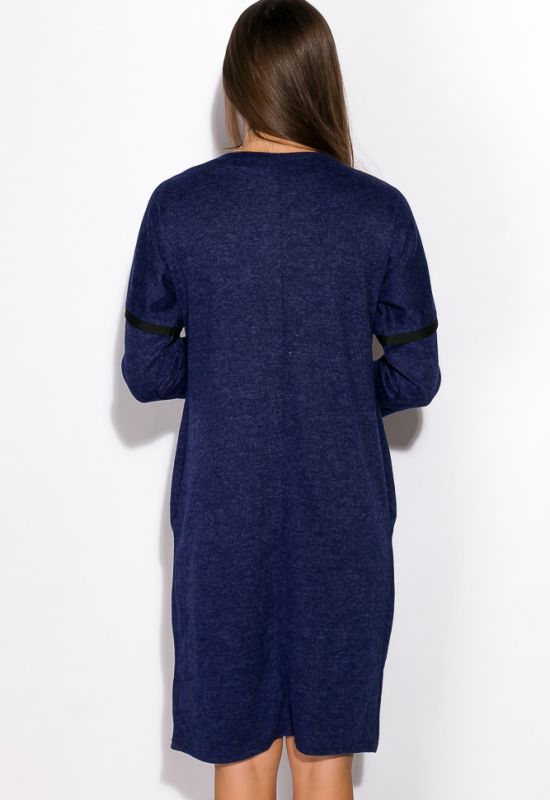 Платье 120PO7771 (синий/меланжевый)
