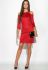 Сукня 120PO7790 (бордовий)