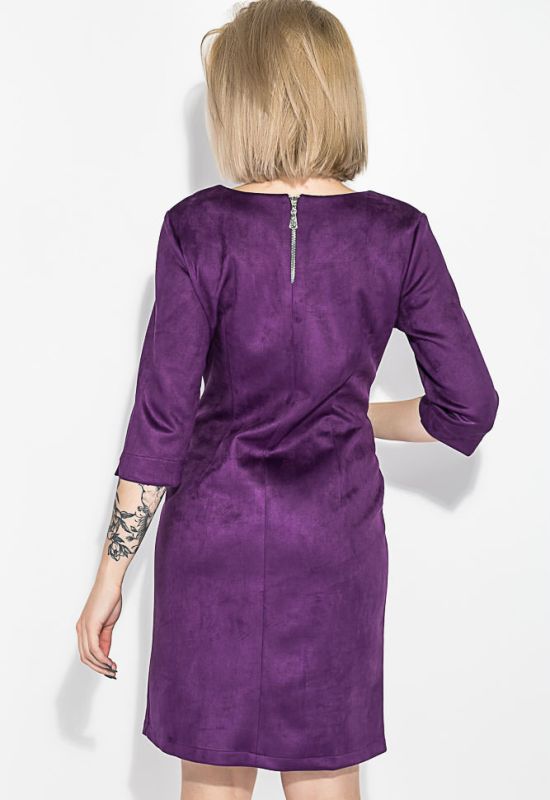 Платье батал с карманами 81PD400 (фиолетовый)