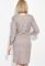 Платье батал с пуговицами на рукаве и подоле 81PD352 (пудра/меланжевый)