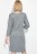 Сукня батал з гудзиками на рукаві та подолі 81PD352 (сірий/меланжевий)