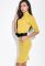 Платье-гольф с поясом 95P1970 (горчичный)