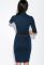 Сукня-гольф із поясом 95P1970 (темно-синій)