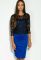 Сукня та блуза 83P1215 (синій/чорний)
