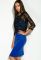 Сукня та блуза 83P1215 (синій/чорний)