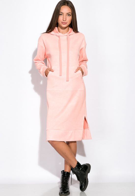 Платье худи 103P009 (светло-розовый)