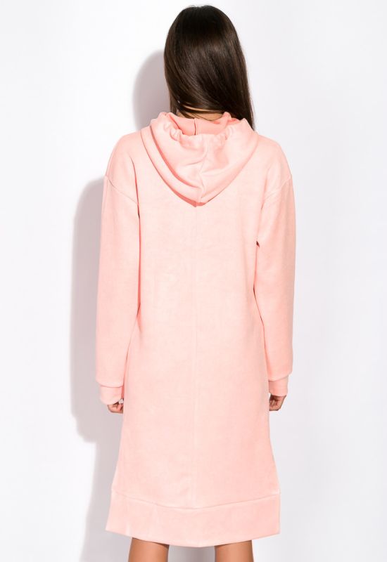 Сукня худи 103P009 (світло-рожевий)