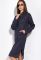Платье худи 103P009 (темно-синий)