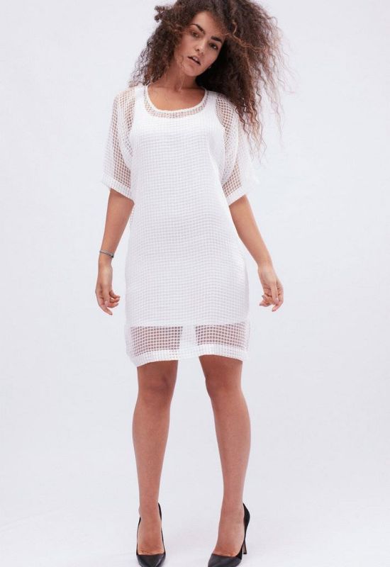 Сукня KP-10125-3 (білий)