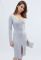 Платье KP-10129-11 (серый/голубой)
