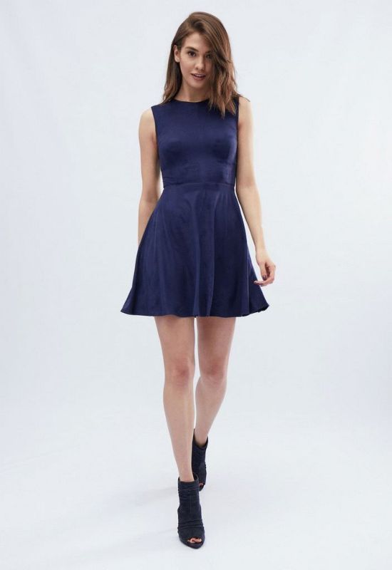 Платье KP-10137-2 (темно-синий)