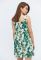 Сукня KP-10142-12 (зелений/рожевий) Сукня KP-10142-12 (зелений/рожевий)
