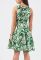 Сукня KP-10150-3 (білий/зелений)