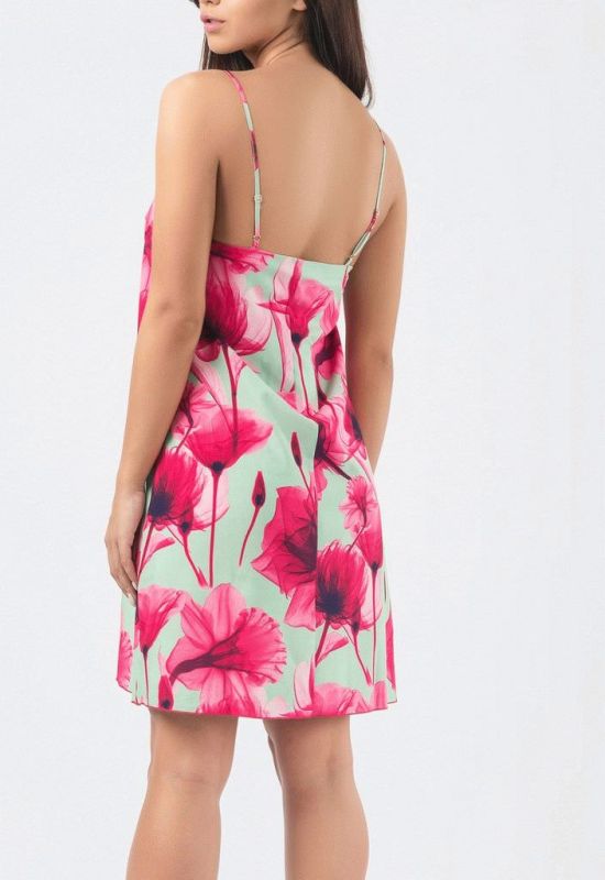 Платье KP-10154-7 (мятный/розовый)
