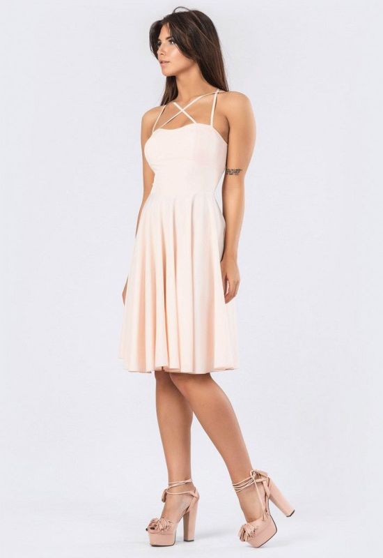 Сукня KP-10159-27 (персиковий)