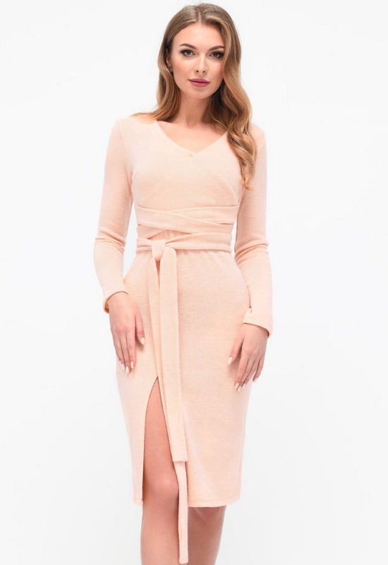 Сукня KP-10195-27 (персиковий)