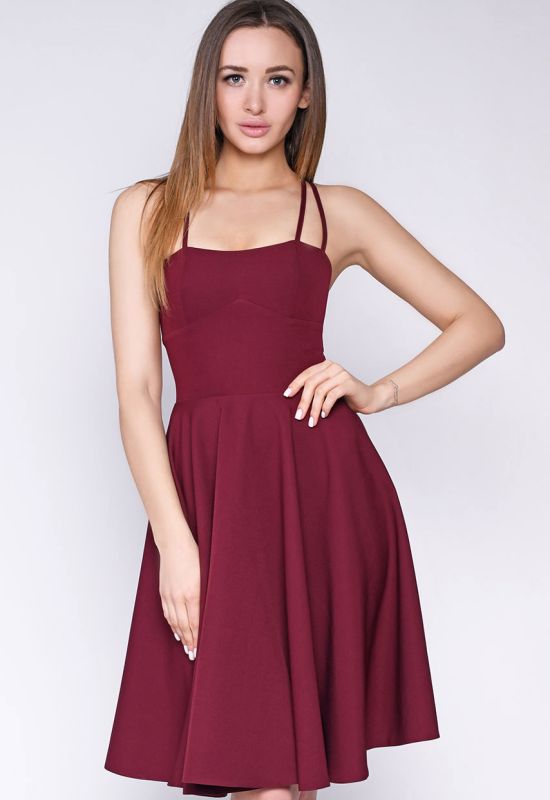 Сукня KP-10247-16 (марсала)