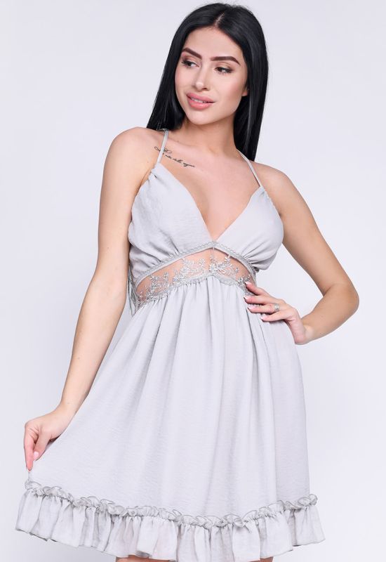 Платье KP-10261-4 (светло-серый)