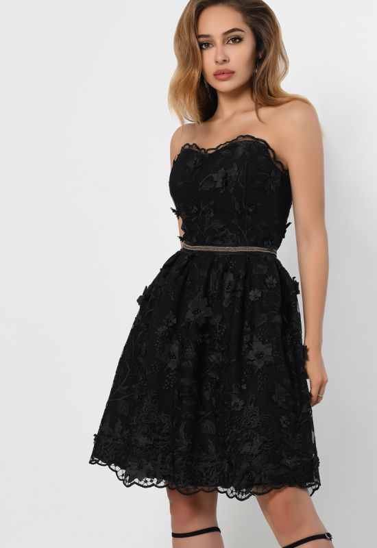 Сукня KP-10306-8 (чорний)