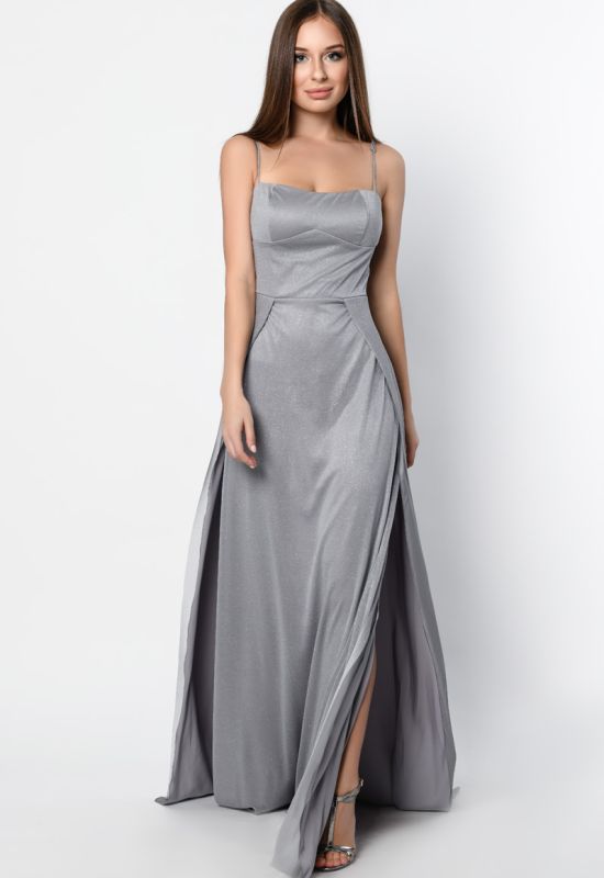 Сукня KP-10310-4 (сірий)