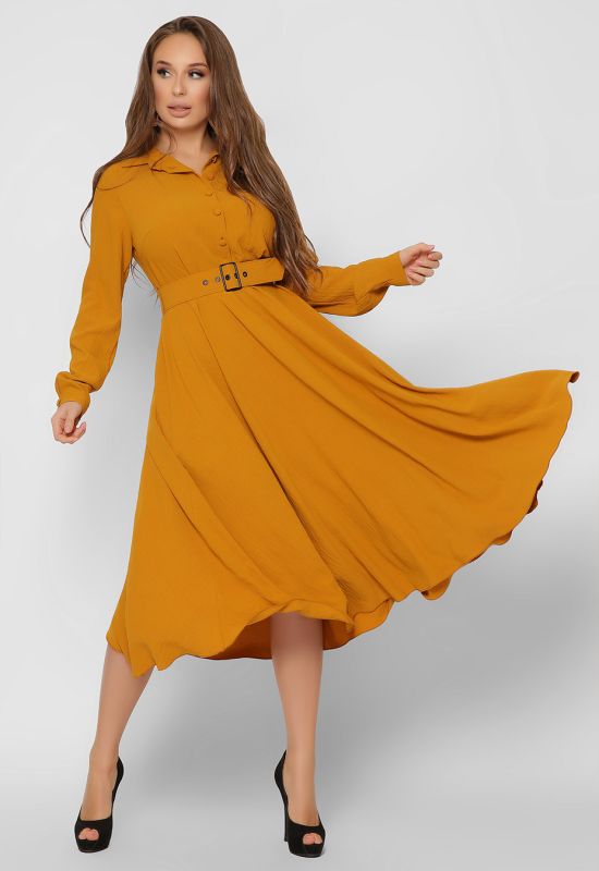 Платье KP-10318-6 (горчичный)