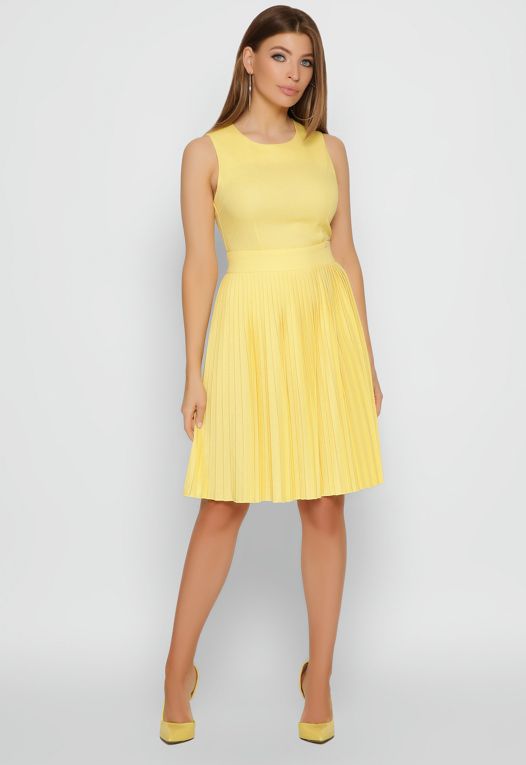 Сукня KP-10338-6 (жовтий)