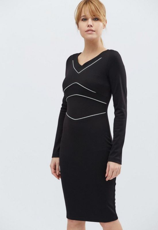 Сукня KP-5829-8 (чорний)