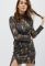 Платье KP-5918-8 (черный/коричневый)