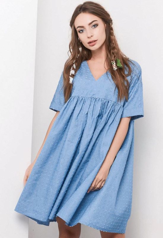 Сукня KP-5950-11 (блакитний)