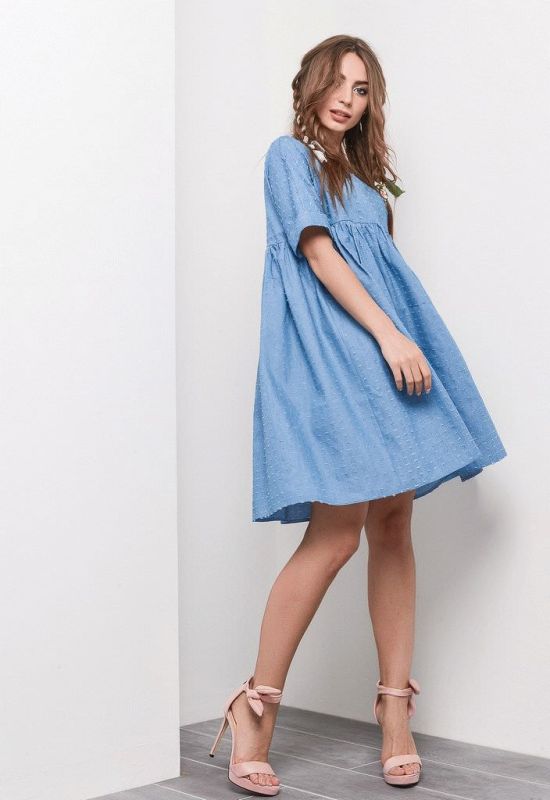 Сукня KP-5950-11 (блакитний)
