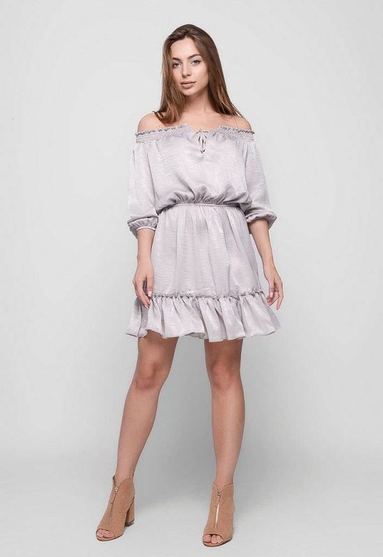 Сукня KP-5957-4 (сірий)