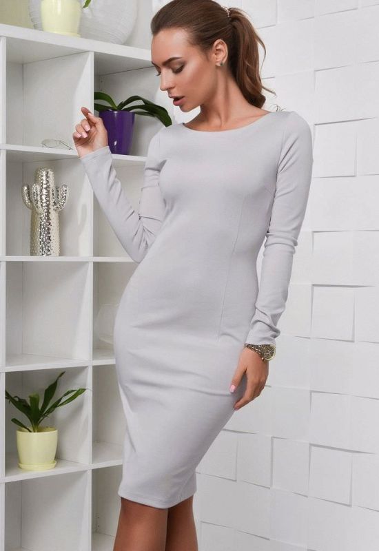 Платье КР-10079-5 (светло-серый)