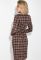 Платье облегающее в клетку 79PD5565 (бежевый)