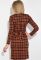 Сукня, що облягає в клітку 79PD5565 (рудий)