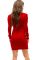 Платье-обманка женское 120PO7509 (красный)