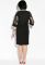 Платье полубатал вечернее 95P7080-1 (черный)