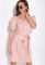 Сукня-сорочка у дрібний горох 120PUR281 (пудра)