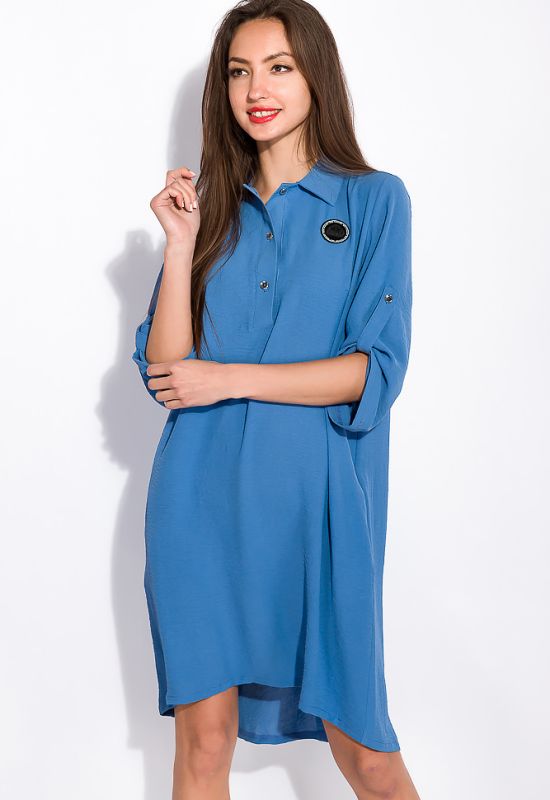 Сукня сорочка в стилі Casual 120PUR224 (блакитний)