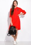 Платье рубашка в стиле Casual 120PUR224 (красный)