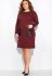 Платье с карманами 120PO7747 (бордовый)