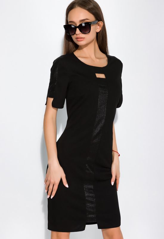 Платье с коротким рукавом 151P2947 (черный)