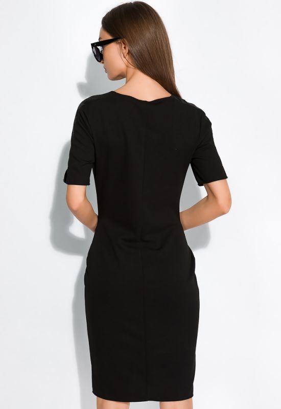 Платье с коротким рукавом 151P2947 (черный)