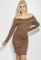 Платье с открытыми плечами 78PD4002 (капучино)