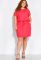 Платье с резинкой на поясе 120PDS7432 (коралловый)
