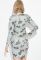 Сукня з квітковим принтом 70P023 (сірий/хакі)