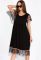 Сукня вільного крою 120PDS3025 (чорний)