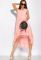Платье свободного покроя 120PDS8479 (персиковый)